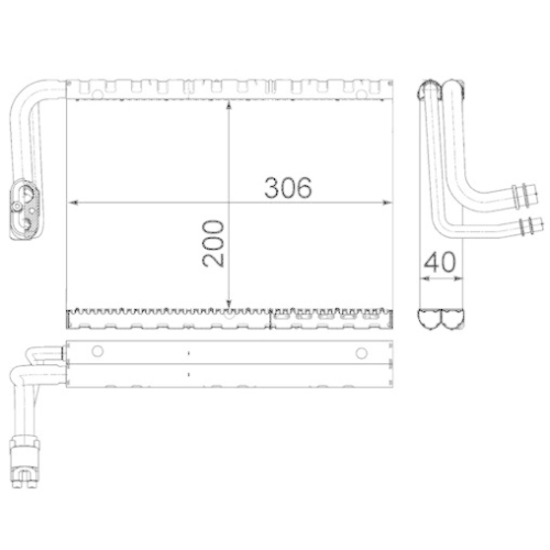 MAHLE Verdampfer, Klimaanlage BEHR *** PREMIUM LINE *** AE 92 000P