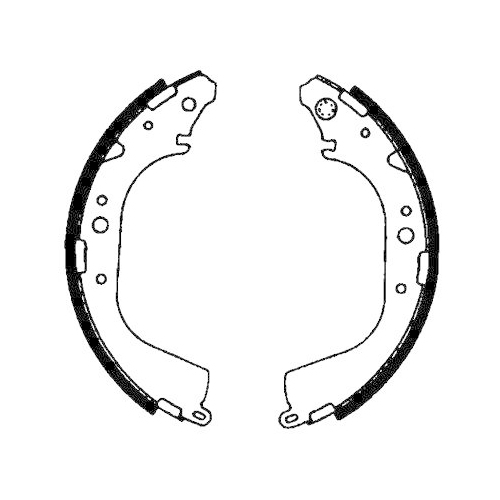 HELLA Bremsbackensatz 8DB 355 000-231