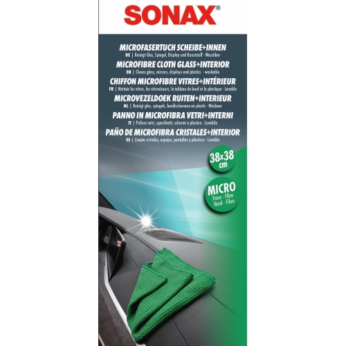 SONAX MicrofaserTuch Innen & Scheibe 38 x 38 cm 04984000