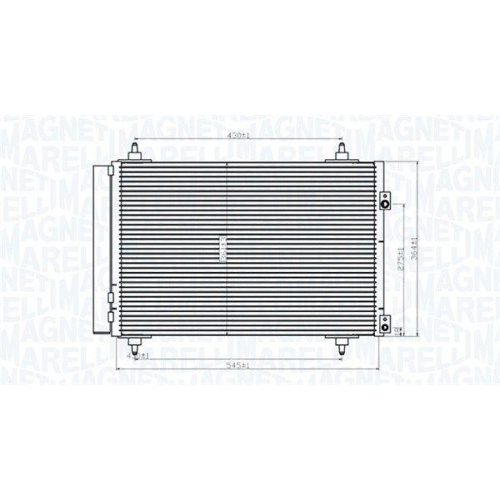 MAGNETI MARELLI Kondensator, Klimaanlage 350203820000