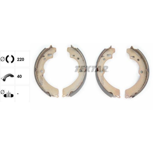 TEXTAR Bremsbackensatz 91041200