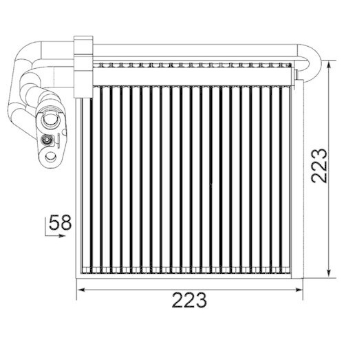 MAHLE Verdampfer, Klimaanlage BEHR *** PREMIUM LINE *** AE 97 000P
