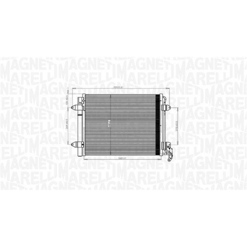 MAGNETI MARELLI Kondensator, Klimaanlage 350203833000