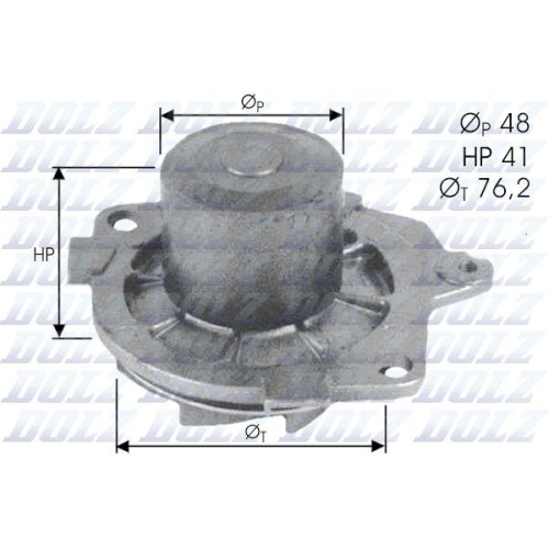 DOLZ Wasserpumpe, Motork&uuml;hlung S314