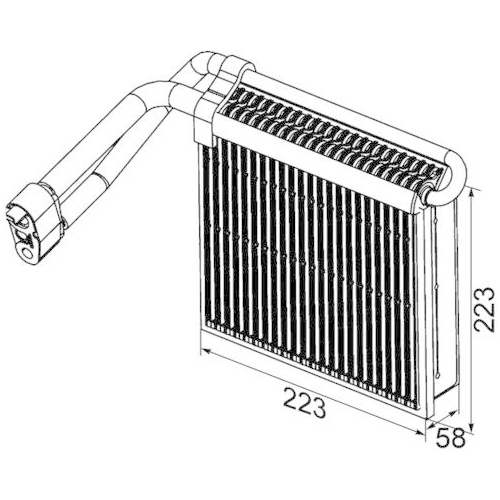 MAHLE Verdampfer, Klimaanlage BEHR *** PREMIUM LINE *** AE 98 000P
