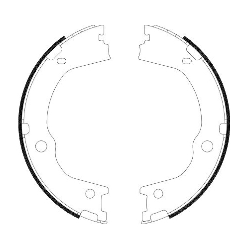 HELLA Bremsbackensatz, Feststellbremse 8DA 355 050-931