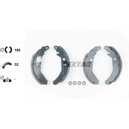 TEXTAR Bremsbackensatz 91041900