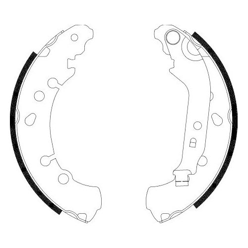 HELLA Bremsbackensatz 8DB 355 000-471
