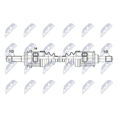 NTY Antriebswelle NPW-HD-100