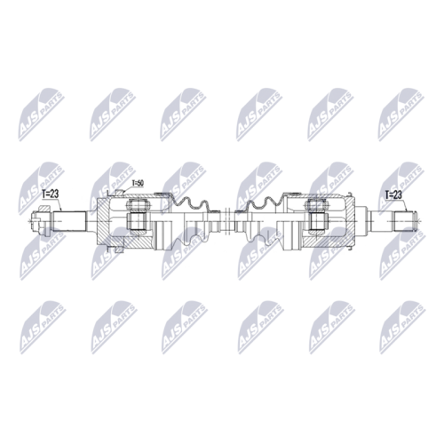 NTY Antriebswelle NPW-HD-102