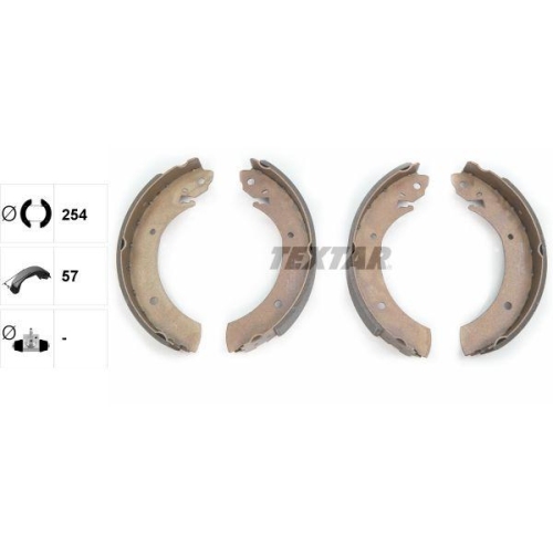TEXTAR Bremsbackensatz 91044300