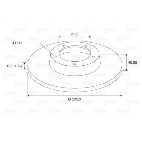 VALEO Bremsscheibe 186187