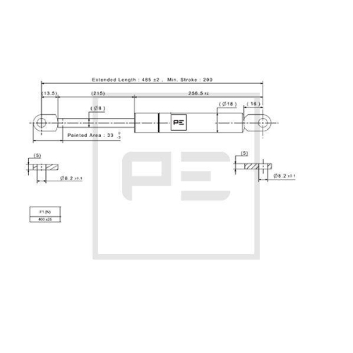 PE Automotive Gasfeder 080.087-00A