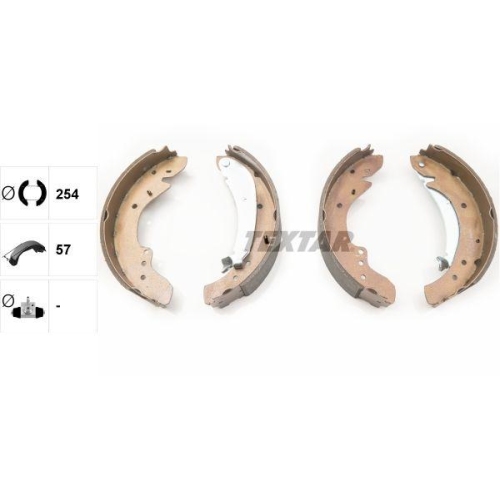 TEXTAR Bremsbackensatz 91047900