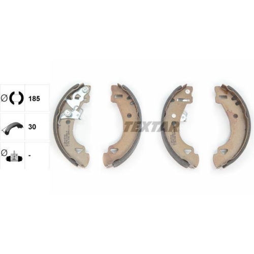 TEXTAR Bremsbackensatz 91048400