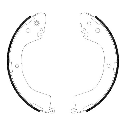 HELLA Bremsbackensatz 8DB 355 002-151
