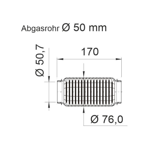 ERNST Flexrohr, Abgasanlage "soft" 464017