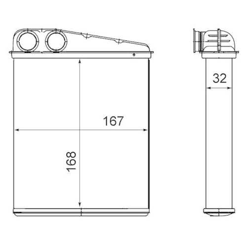 MAHLE W&auml;rmetauscher, Innenraumheizung BEHR AH 16 000S