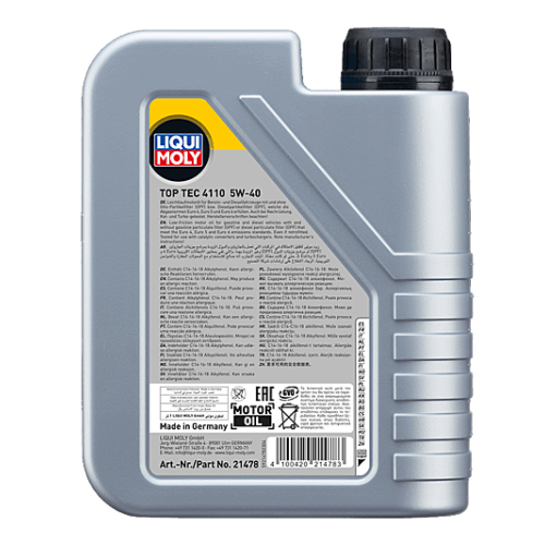 Liqui Moly Top Tec 4110 Motor&ouml;l 5W-40 1-Liter Motoren&ouml;l - 21478