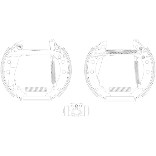 HELLA Bremsbackensatz Shoe Kit Pro 8DB 355 003-711