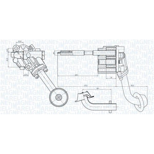 MAGNETI MARELLI Ölpumpe 351516000023