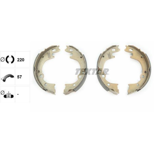 TEXTAR Bremsbackensatz 91050200