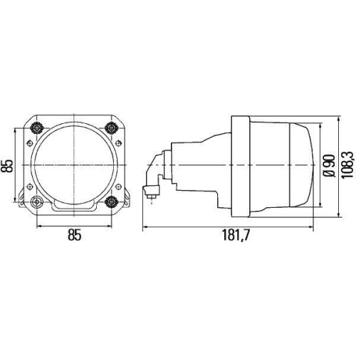 HELLA Hauptscheinwerfer 1BL 009 999-001