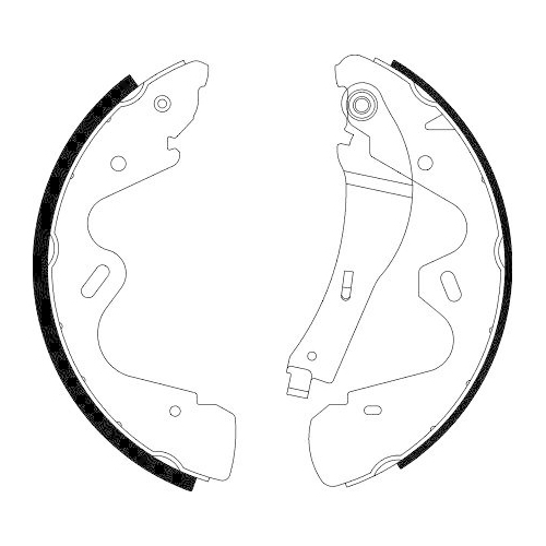 HELLA Bremsbackensatz 8DB 355 002-941