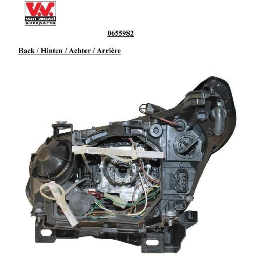 VAN WEZEL Hauptscheinwerfer 0655982