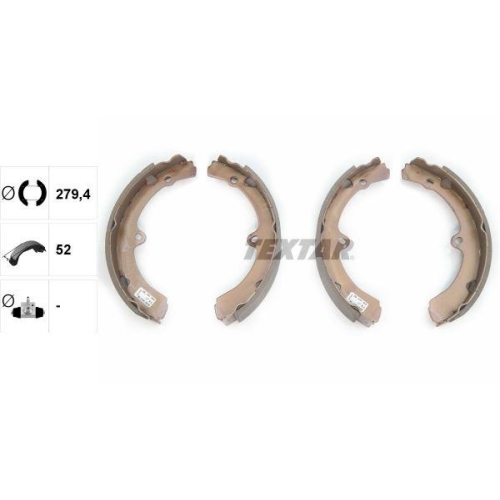 TEXTAR Bremsbackensatz 91051700