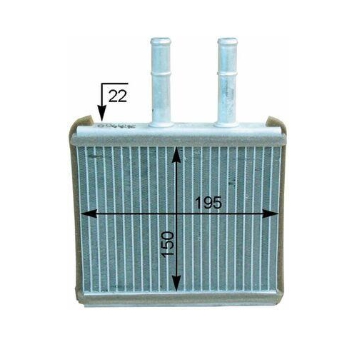 MAHLE W&auml;rmetauscher, Innenraumheizung BEHR *** PREMIUM LINE *** AH 206 000P