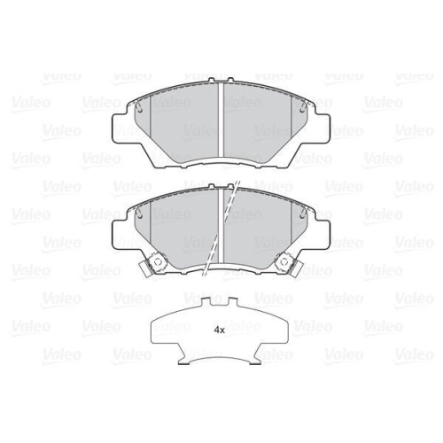 VALEO Bremsbelagsatz, Scheibenbremse FIRST 302158