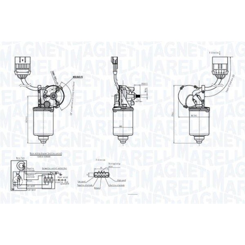 MAGNETI MARELLI Wischermotor