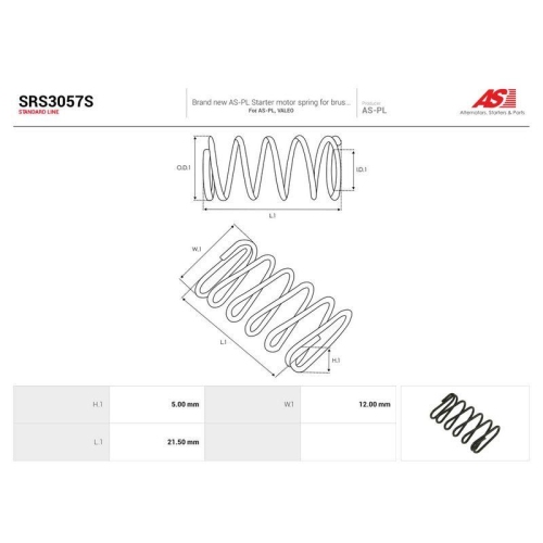 AS-PL Reparatursatz, Starter AS SRS3057S