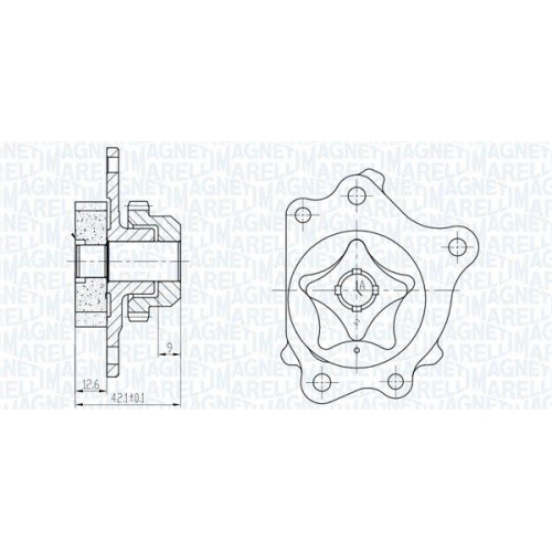 MAGNETI MARELLI Ölpumpe 351516000116