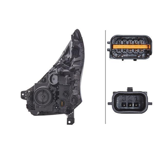 HELLA Hauptscheinwerfer 1LE 011 565-181