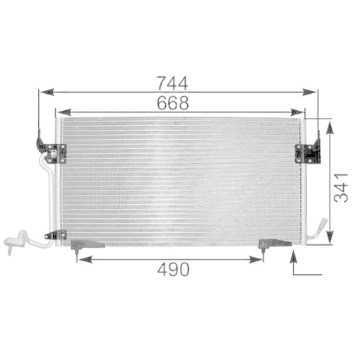 MAHLE Kondensator, Klimaanlage BEHR *** PREMIUM LINE *** AC 341 000P