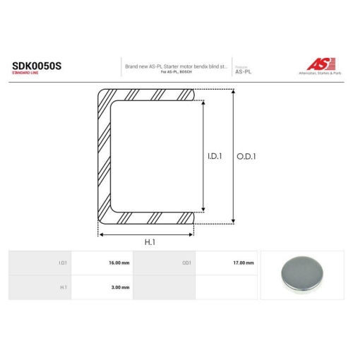AS-PL Reparatursatz, Starter AS SDK0050S