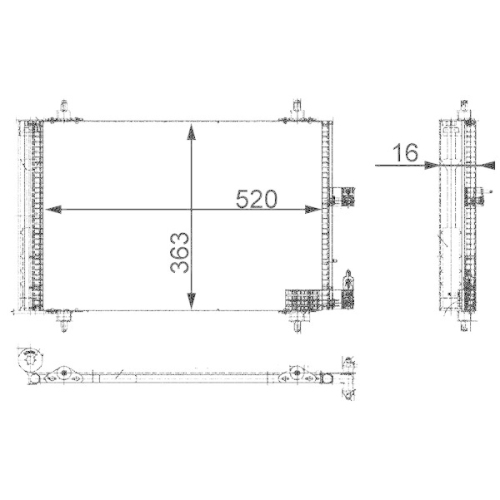 MAHLE Kondensator, Klimaanlage BEHR *** PREMIUM LINE *** AC 350 000P