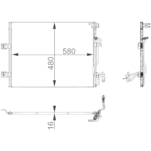 MAHLE Kondensator, Klimaanlage BEHR *** PREMIUM LINE *** AC 364 000P