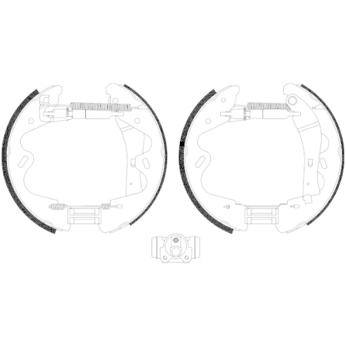 HELLA Bremsbackensatz Shoe Kit Pro 8DB 355 022-991