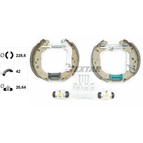 TEXTAR Bremsbackensatz Shoe Kit Pro 84062000