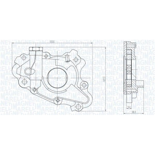 MAGNETI MARELLI Ölpumpe 351516000117