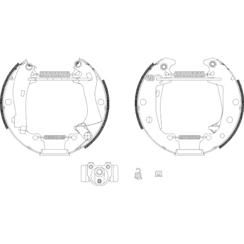 HELLA Bremsbackensatz Shoe Kit Pro 8DB 355 003-621