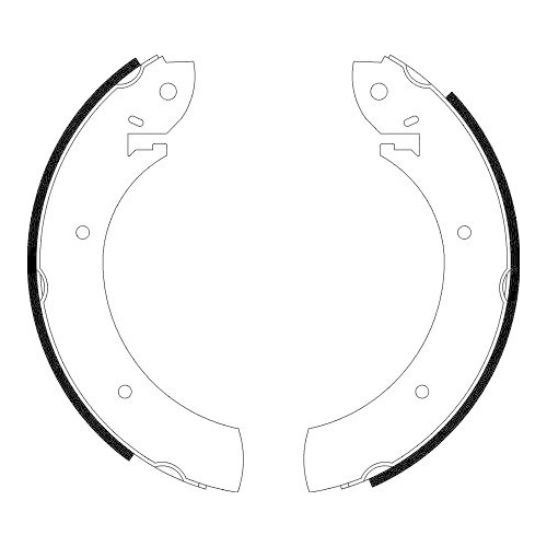 HELLA Bremsbackensatz 8DB 355 000-551