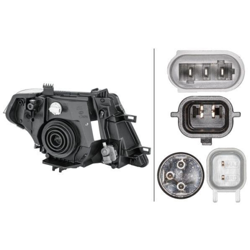 HELLA Hauptscheinwerfer 1EE 238 055-011