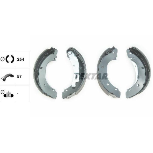 TEXTAR Bremsbackensatz 91060900