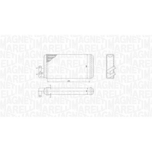 MAGNETI MARELLI W&auml;rmetauscher, Innenraumheizung 350218403000