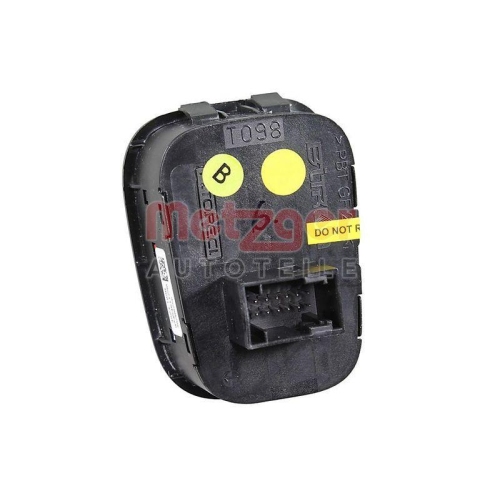 METZGER AUTOTEILE Warnblinkschalter ORIGINAL ERSATZTEIL GREENPARTS 09161103
