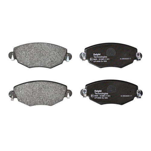 DELPHI Bremsbelagsatz, Scheibenbremse LP1533